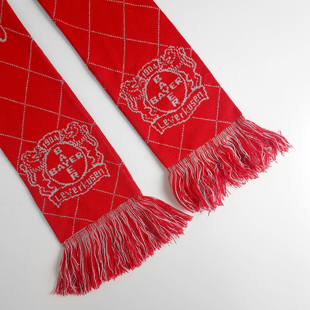 Vintage Bayer Leverkusen Football Scarf - Red - Headlock