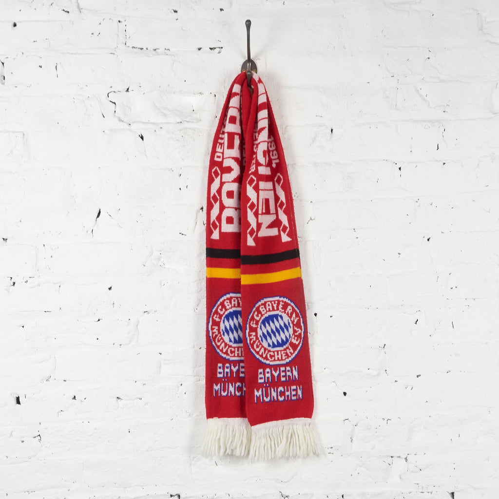 Vintage Bayern Munich Munchen Football Scarf - Red - Headlock