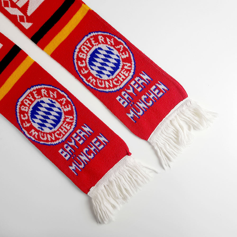 Vintage Bayern Munich Munchen Football Scarf - Red - Headlock