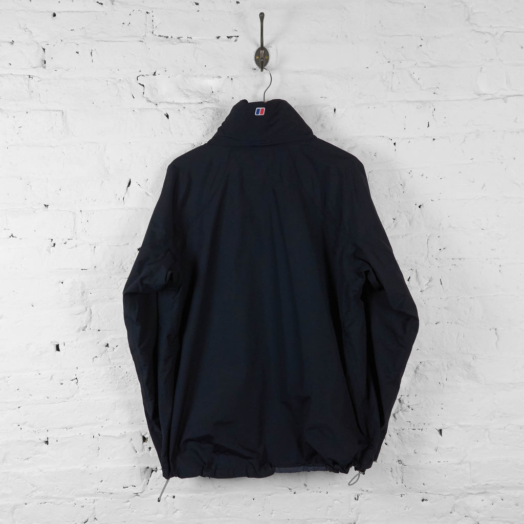 Vintage Berghaus Hooded Outdoor Jacket - Black - L - Headlock