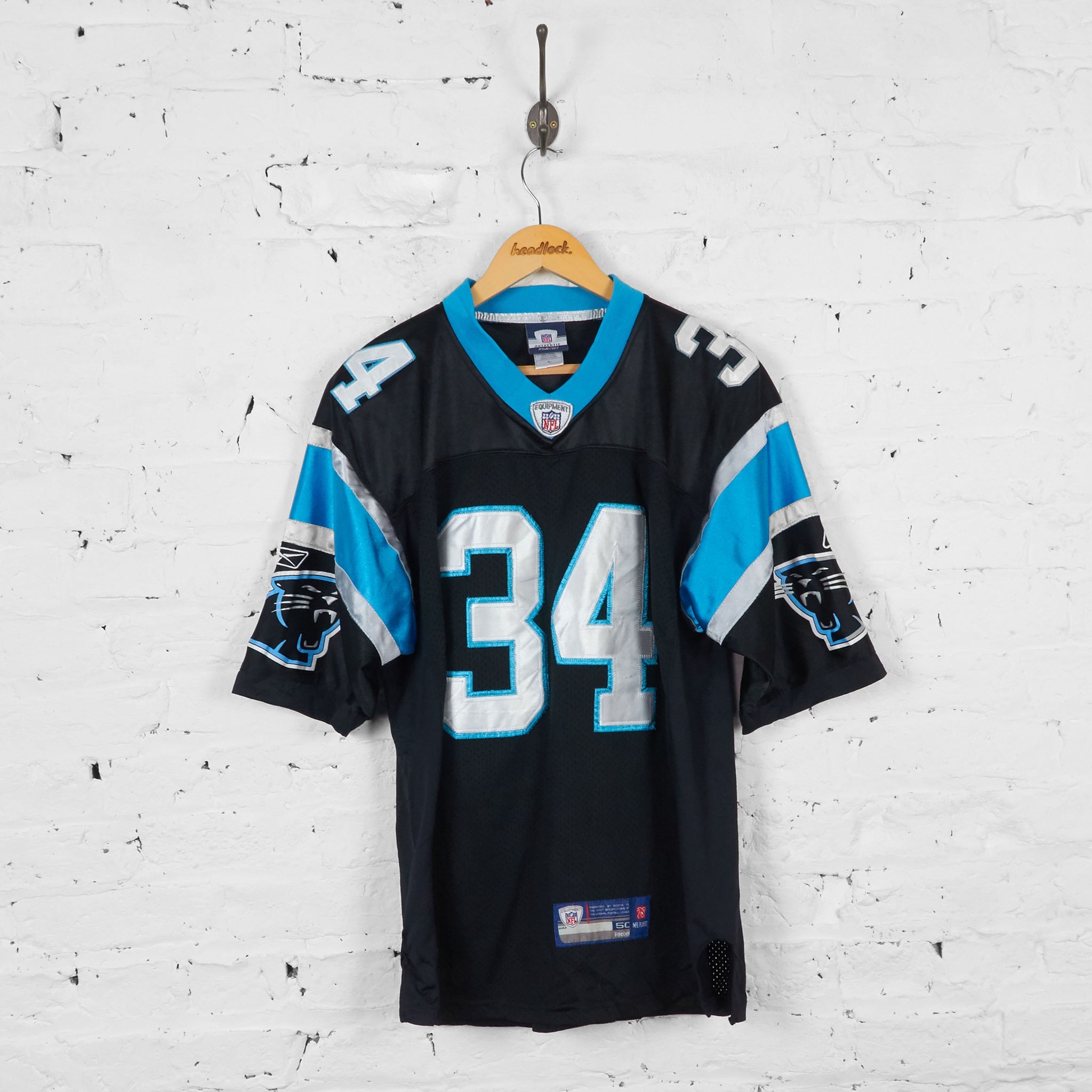Vintage Carolina Panthers NFL Jersey Black/Blue M