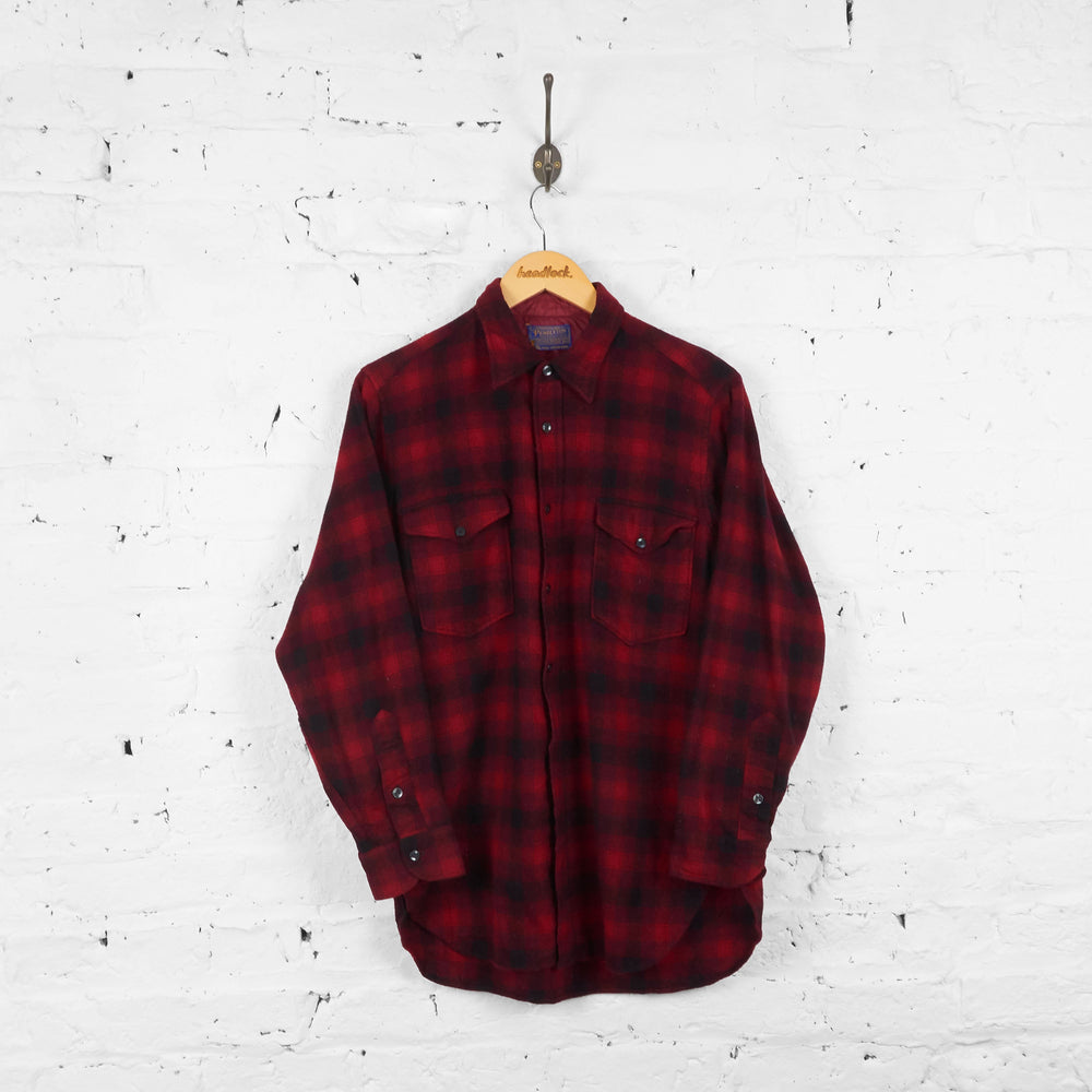 Vintage Checked Pendleton Wool Shirt - Red/Black - M - Headlock